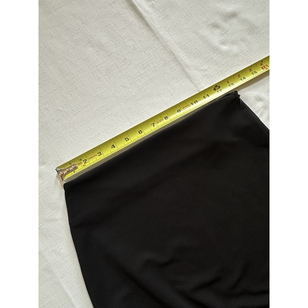 Zara Midi Skirt Maxi Black Full Length Column Skirt  Small Staple High Waisted - Picture 8 of 8